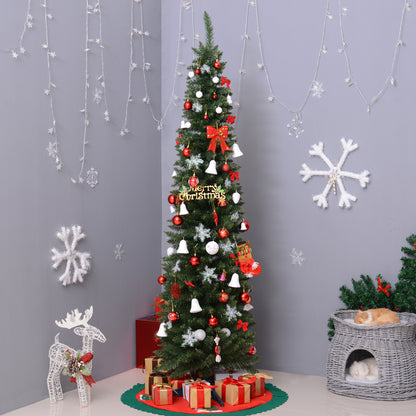 7FT Tall Christmas Pine Tree Artificial Easy Assembly Holiday Décor