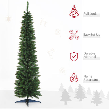 7FT Tall Christmas Pine Tree Artificial Easy Assembly Holiday Décor