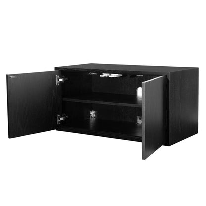 Inga Black Oak Floating Sideboard