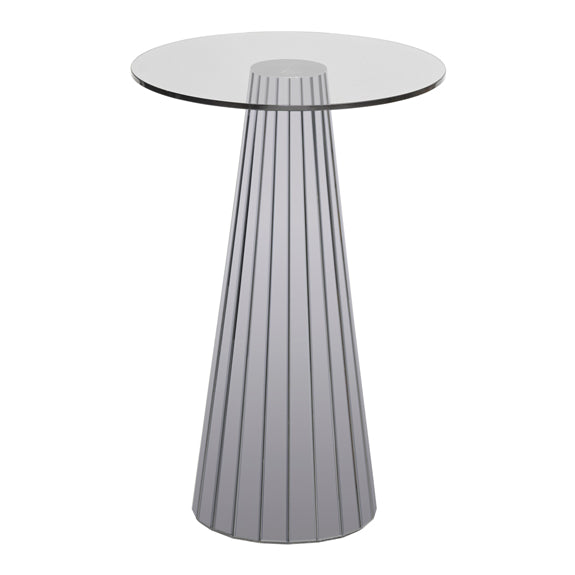 Emmeline Smoked Mirror Side Table