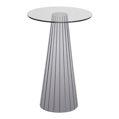 Emmeline Smoked Mirror Side Table