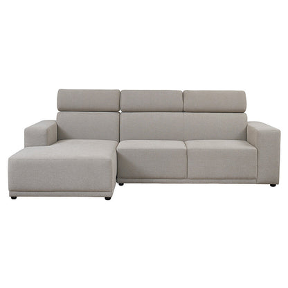 Heather Left Hand Corner Sofa - Taupe