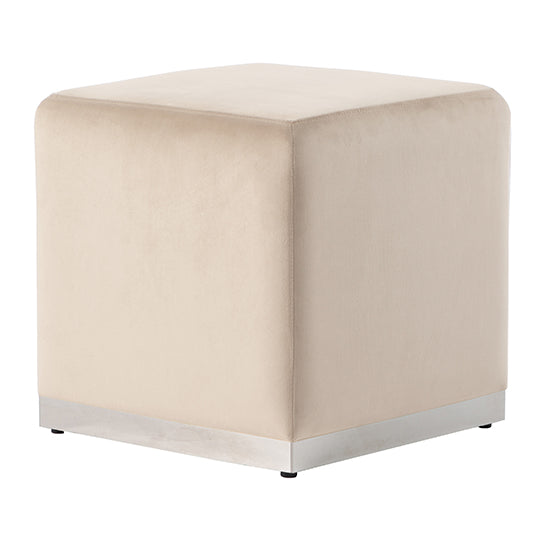 Harper Stool - Chalk - Silver Base