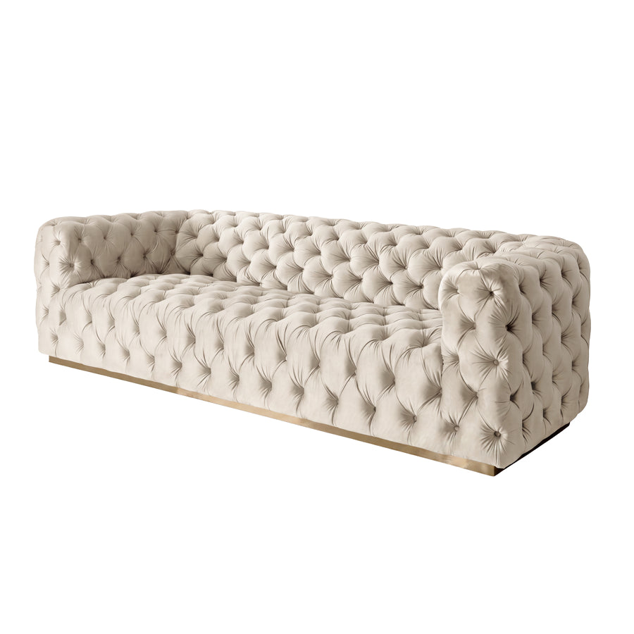 Frankfurt Three Seat Sofa - Chalk