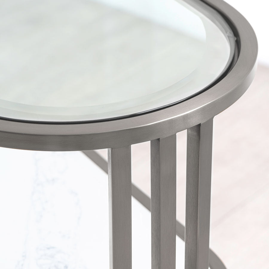 Aria Side Table Silver