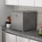 35L Tabletop Freezer with Adjustable Temperature Wire Shelf Grey