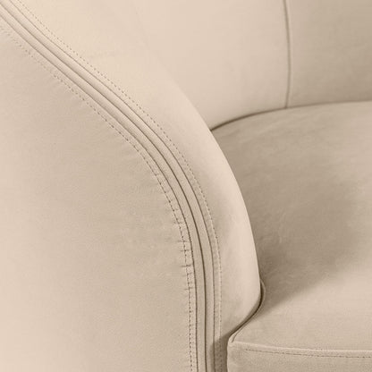 Equinox Six Seat Sofa – Chalk – Brushed Brass Base
