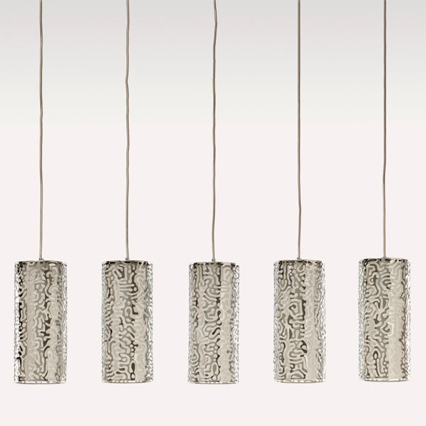 Moray Five Light Pendant Chrome