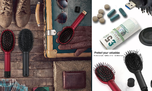 Secret Hair Brush - Brush that doubles up as a secret compartment