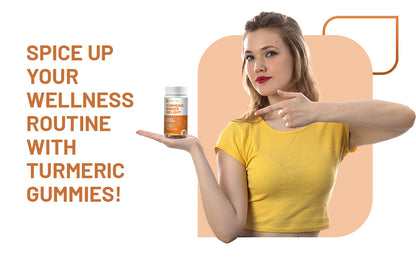 New Formula Turmeric & Ginger! Turmeric Supplements For Natural Anti-Inflammotory In Gummie Formula