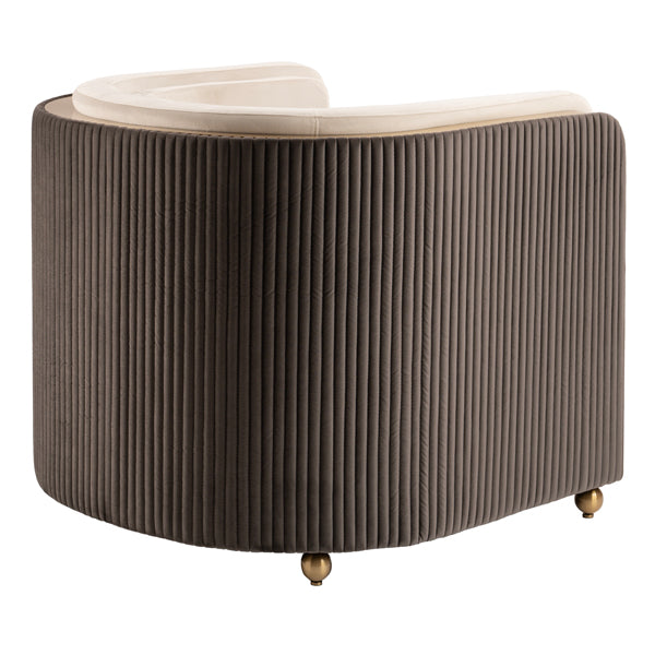 Ozman Lounge Chair - Chalk/Mink