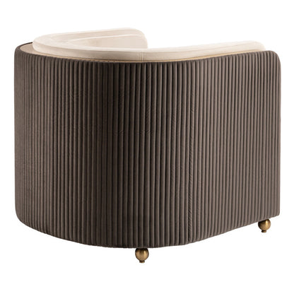 Ozman Lounge Chair - Chalk/Mink