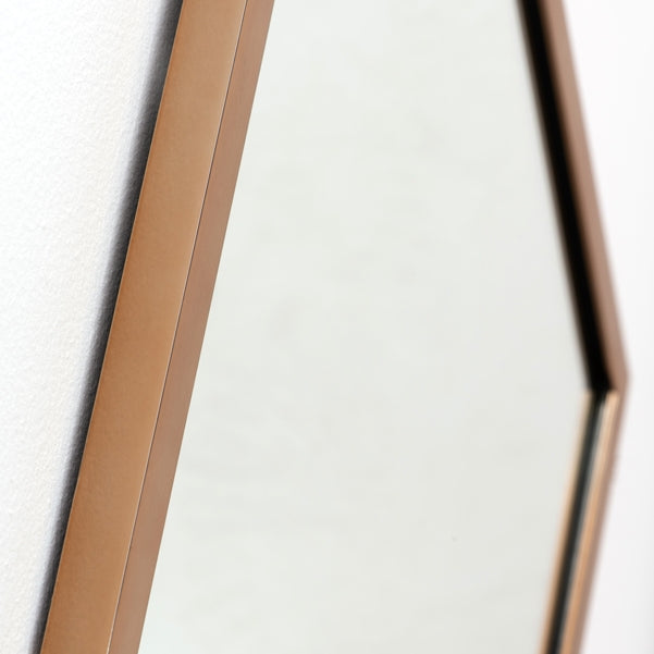 Alveare Brass Wall Mirror