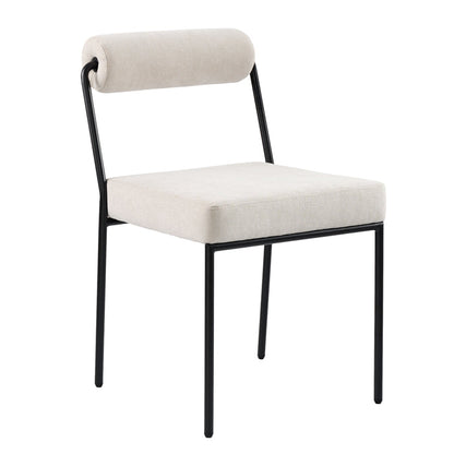 Set of 2 Nosta dining chairs - Light Taupe