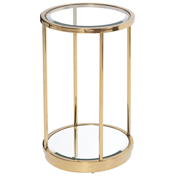 Rippon Brass Circular Side Table