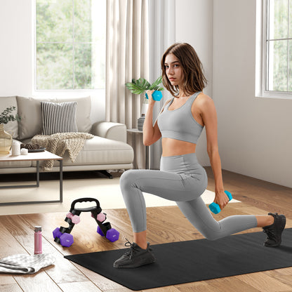 Complete weight set: This dumbbell set includes three pairs of weights – 1kg, 3kg and 5kg – great for boosting strength and fitness. Special dumbbell rack