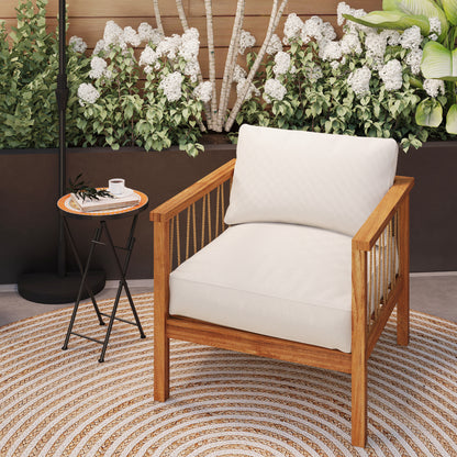 Mosaic Garden Table, 35.5cm Folding Coffee Table, Orange