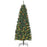 6FT Prelit Artificial Pencil Christmas Tree with Warm White LED Light, Red Berry, Holiday Home Xmas Decoration, Green