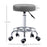 Round PU leather Salon Beautician Stool Adjustable Height, Grey