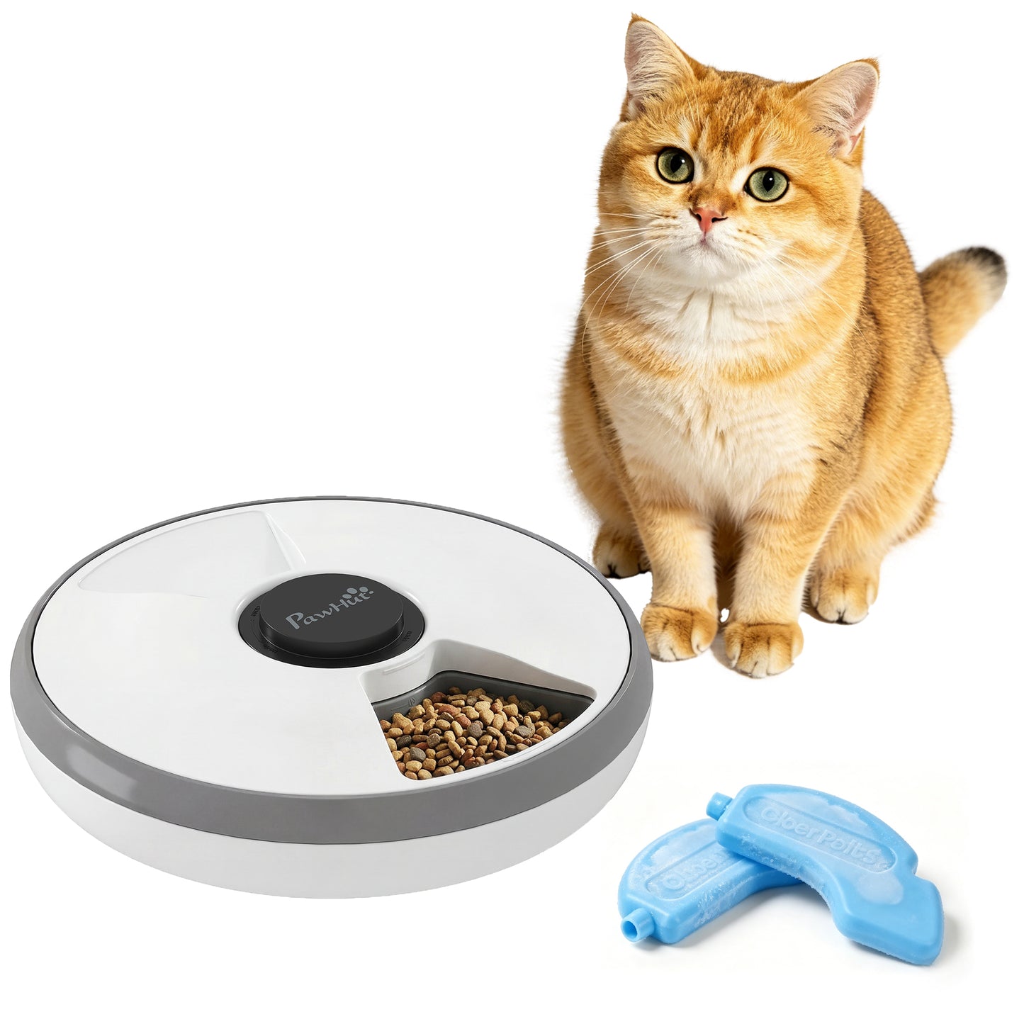 Automatic Cat Feeder Programmable Timer for 6 Meals