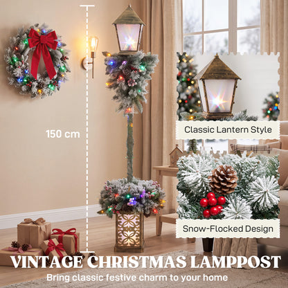 Christmas Street Lamp, Outdoor Lighted Christmas Tree Lamp Post