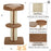 91cm Cat Tree Kitten Activity Center Play Tower Perches Sisal Scratching Post Lamb Cashmere Brown