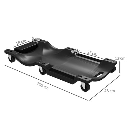 Mechanic Vehicle Creeper Rolling Moulded Workshop Garage Assistance