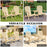 Wooden Outdoor Double Adirondack Chairs Loveseat w/ Center Table and Umbrella Hole, Garden Patio Furniture for Lounging and Relaxing, Natural