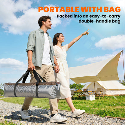 Double Layer Pop Up Tent with Rainfly, Portable Camping Shelter