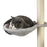 Four-Piece Cat Wall Furniture w/ Hammock, Ladder, Platforms, Steps - Grey