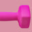 Set of 2 Hexagonal Dumbbells Weights Pair, 2 x 3kg, Pink