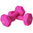 Set of 2 Hexagonal Dumbbells Weights Pair, 2 x 3kg, Pink