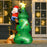 6ft Inflatable Christmas Tree, LED Light with Santa Claus Dog Decoration