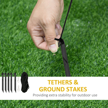 6ft Inflatable Christmas Tree, LED Light with Santa Claus Dog Decoration