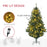 6ft Artificial Christmas Tree with LED Lights, Decoration, Auto Open