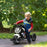 AIYAPLAY Motorcycle Design 3 in 1 Toddler Trike, Sliding Car, Balance Bike with Headlight, Music, Horn, White