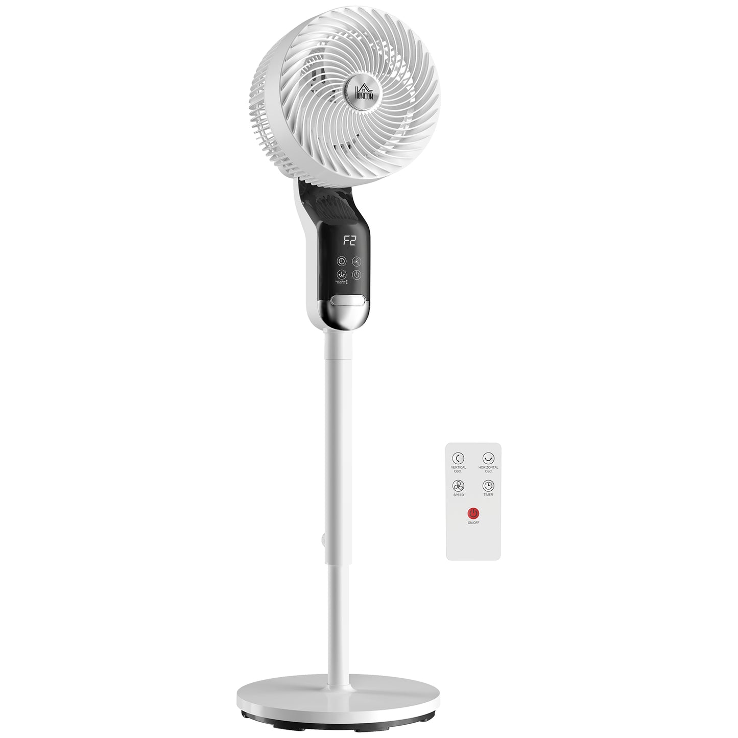 20 dB Standing Fan for Bedroom, Pedestal Fan with Oscillating