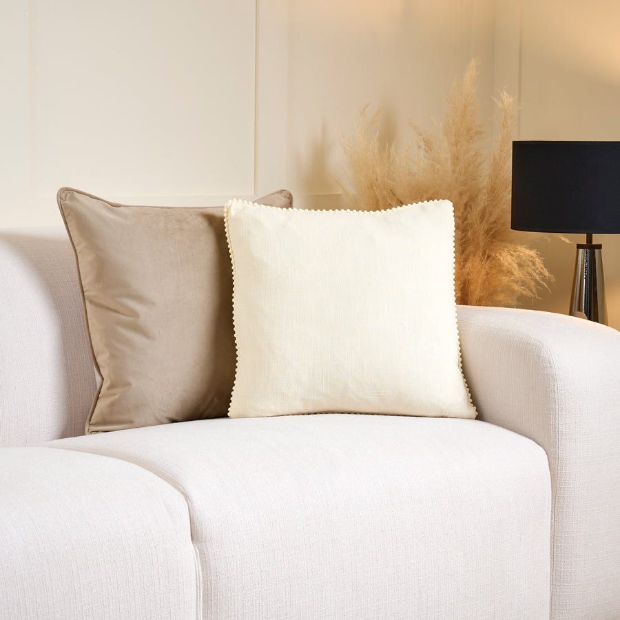 Olivia Trimmed Square Cushion