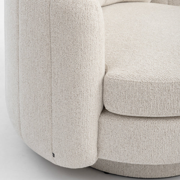 Calvin Swivel Armchair - Travertine