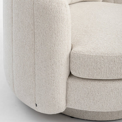 Calvin Swivel Armchair - Travertine