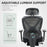 Ergonomic Office Chair, Recliner Computer Chair with Footrest, Black