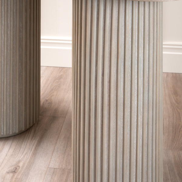 Ophelia Washed Grey Oak Console Table