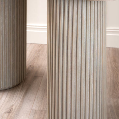 Ophelia Washed Grey Oak Console Table