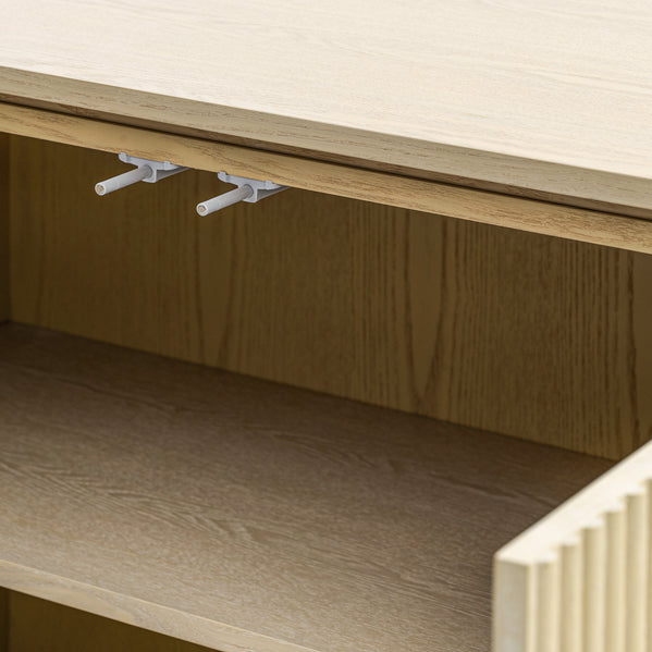 Ophelia Washed Grey Oak Sideboard Table