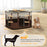 Portable Dog Pen for Puppies, Rabbits, Kittens, Guinea Pigs - Brown