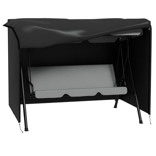 Garden Furniture Protector Patio Swing Chair Cover Black