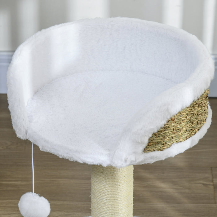 Cat Tree Tower Activity Centre with Scratching Posts White