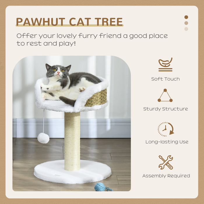 Cat Tree Tower Activity Centre with Scratching Posts White