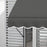 2.5 x 1.2m Retractable Awning, Free Standing Patio Sun Shade Shelter, UV Resistant, for Window and Door, Grey