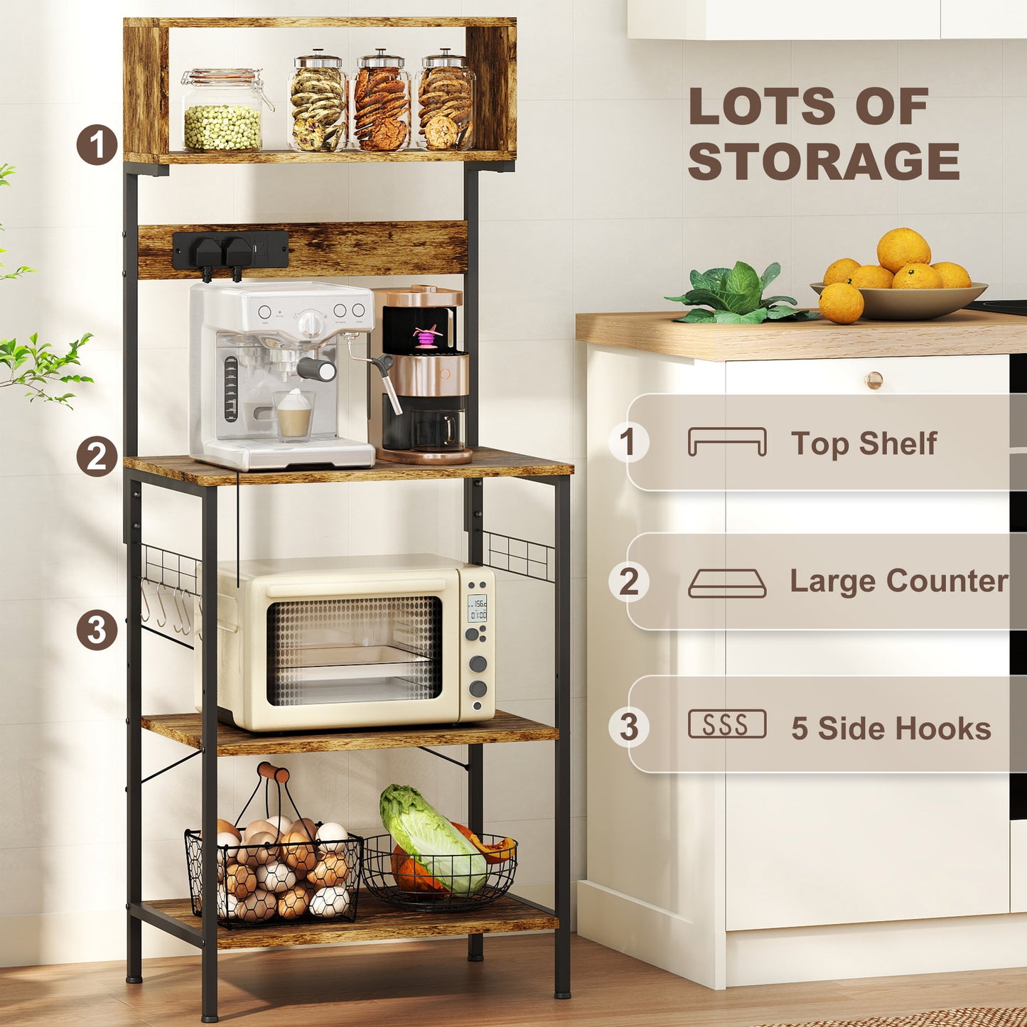 Roll File Cabinet with Drawer, Organiser Letter Size, White